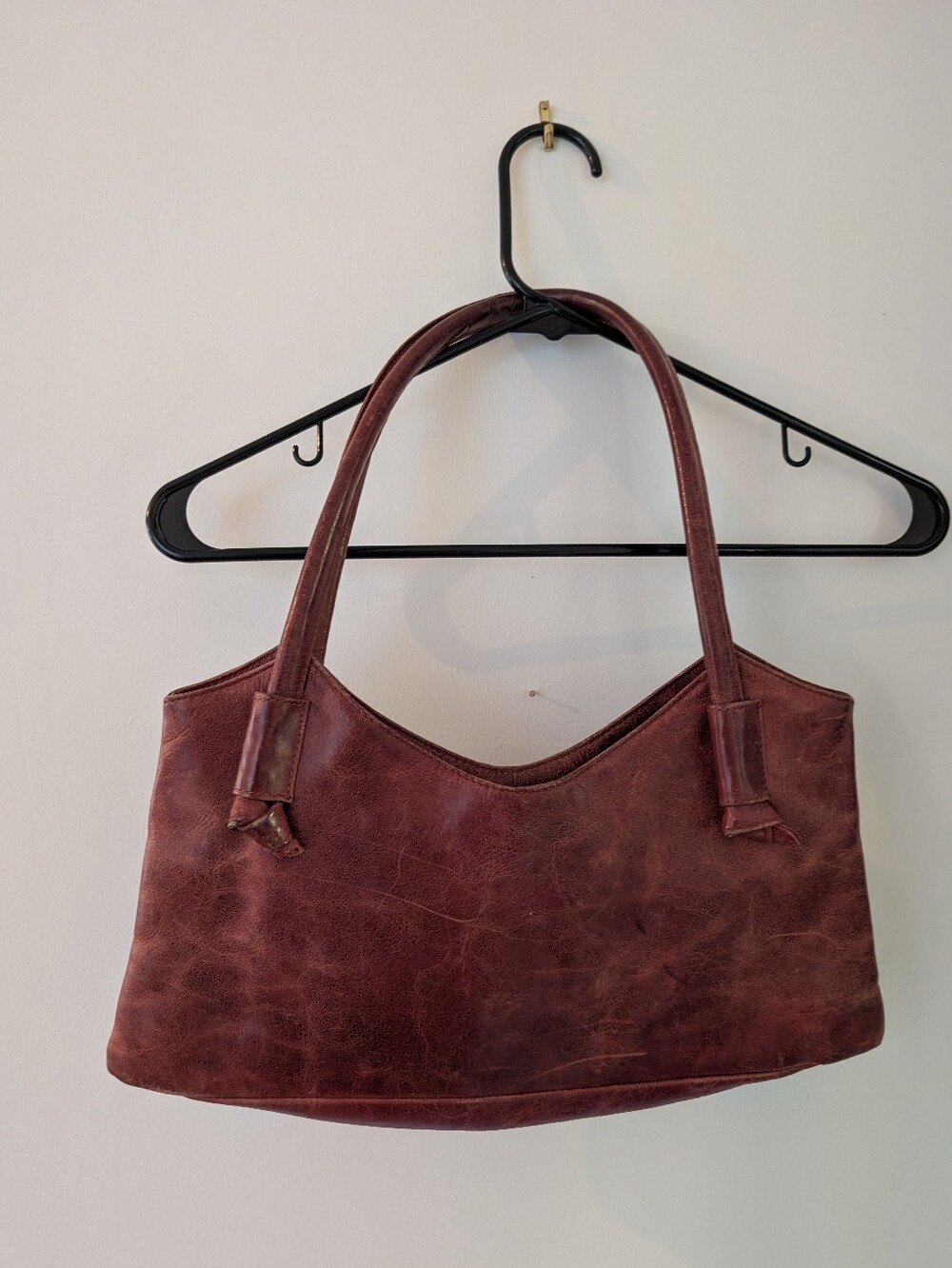 Red Vintage Leather Bag/Purse Chaos Leather